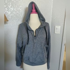 Gap Fit Gray Hoodie Sweatshirt Medium